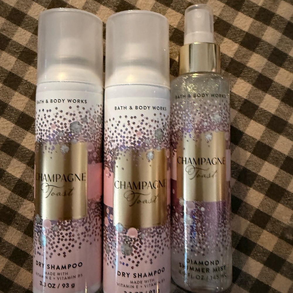Bath & Body Works Champagne Toast Hair Care Trio